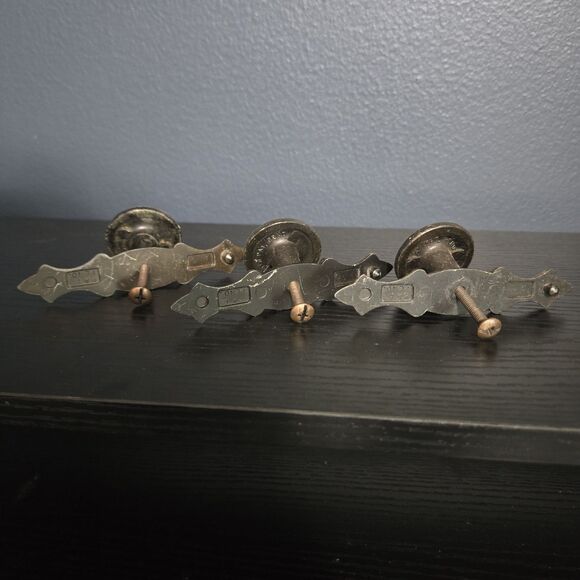 Round Pulls Handle Knobs for Chest Drawer Cupboard,Cabinet Set Of 3 - Picture 4 of 6